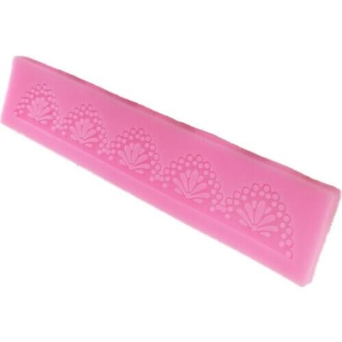 New lace pattern cake edge mold chocolate-turned-sugar silicone mold gypsum drop glue DIY decoration