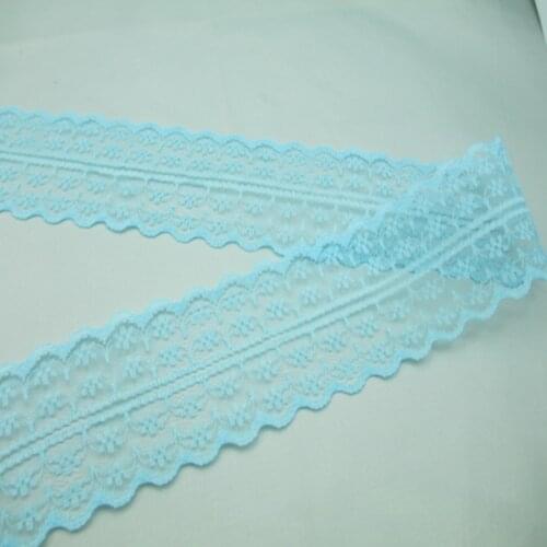 New listing 10 yards / 4 cm wide sky blue bilateral lace ribbon lace embroidery lace DIY craft