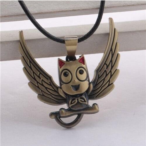 Wholesale Animation Jewlery Fairy Tail Habbie Pendants Vintage Bronze Pendants&Necklaces For Women&Men Free Shipping 12pcs/lot