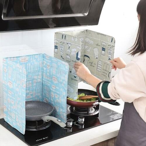 Oil Splashing Baffle Kichen Accessories Aluminum Foil Oil Baffle For Gas Stove Kitchen Fried Vegetable Oil Baffle For Household