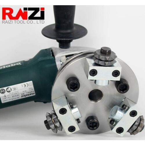 Raizi 125mm Bush Hammer Plate for Angle Grinder Litchi Surface Coating Removal Alloy Disk for Granite Marble Concrete