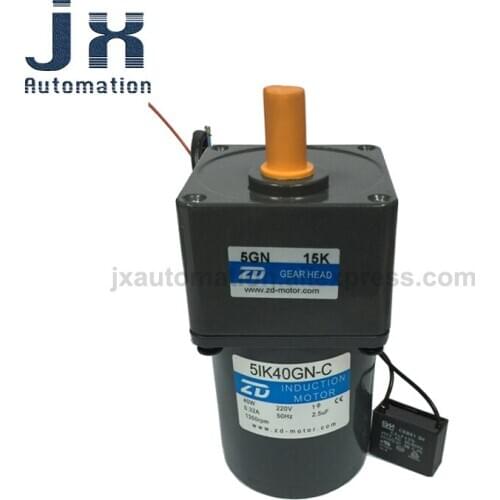 ZD 40W 220V Speed Gear Motor 5IK40RGN-C-5GN7.5K /5IK40GN-C-5GN15K AC Induction Motor For Automated Production Machines