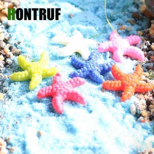 DIY Colorful Pentagonal Starfish Micro Landscape Decoration Creative Resin Fish Tank Decoration Aquarium Landscaping Accessories