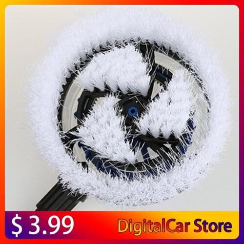 Car Wash Water Flow Brush Portable Car Washer Automatic Rotating Brush Auto Clean Tools Professional Washing Brush
