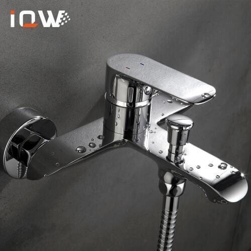 Bathroom Shower Faucet Wall Mounted Shower Set 2 Function Hot and Cold Shower Faucet Mixer Tap