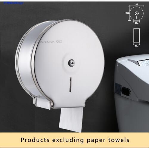 Tlhottop High Quality Wall Mounted Toilet Paper Jumbo Roll Holder Paper Towel Dispenser Bathroom Accessories