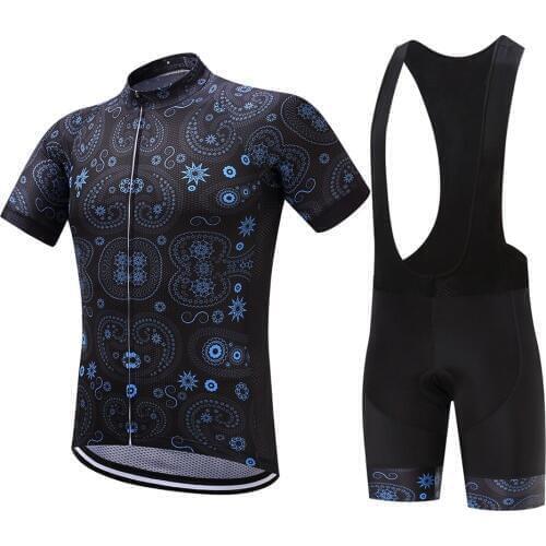 2018 Short Sleeve Cycling Jersey Set Bicycle Maillot Ciclismo 100%Polyester Pro Team Cycling Clothing 9D Pad Bike shorts For MTB