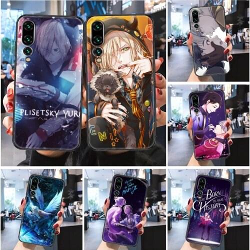 Yuri on Ice Katsuki Plisetsky Phone case For Huawei Honor 6 7 8 9 10 10i 20 A C X Lite Pro Play Frosted black art funda trend