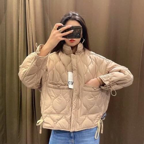 Women Hooded Down Jacket Winter Cotton Padded Parkas Female Hoodi Coat Winderbreaker 2021 New Za Women Quilty Hoodie Down Jacket