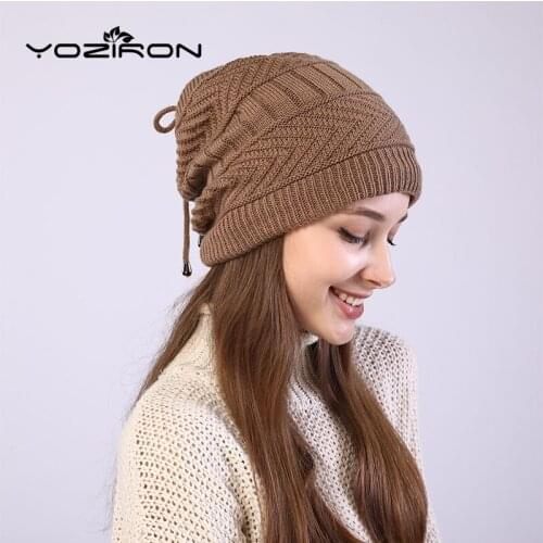 Winter Scarf Hat 2 In One-Piece Beanies For Women Men Unisex Adult Warm Cashmere Slouchy Caps Skullcap Womens Ponytail Beanie