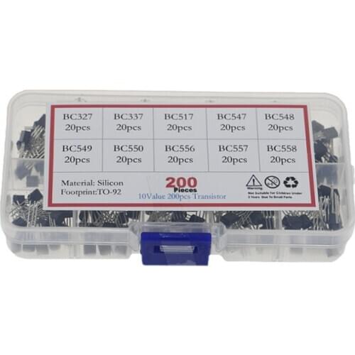 200pcs (10 specifications) 20pcs/BC327-BC558 transistor transistor set