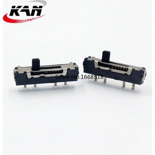 50pcs Hot sale Many types of MSKT-13D18 MINI slide switch 4P3T SMD SMT 4 pin 3 position side slide mini toggle switches