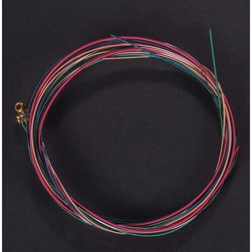 6pcs/ Set Acoustic Folk Guitar Strings Set Steel Core Copper Alloy Winding for guitar accessories guitar parts