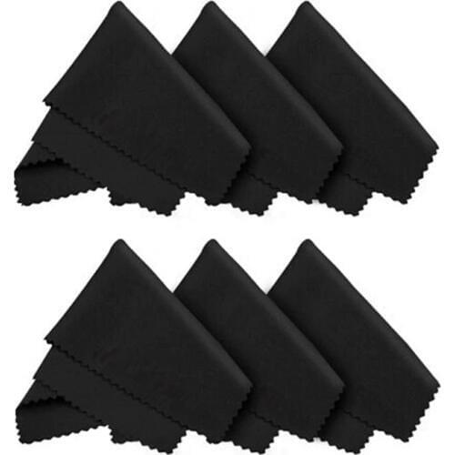 6pcs Microfiber Cloths For Eyeglasses Screens Lenses IPad Tablets IPhone Phones Laptop LCD TV Household Cleaning Tool