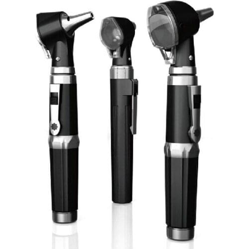Free shipping high quality HS-OT10 fiber otoscope conventional sight otoscope