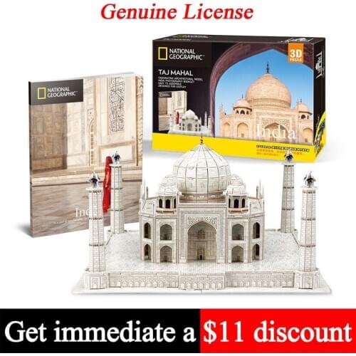 No-glue Pre-cut Taj Mahal India National Geographic House 3D Paper Model Puzzle Papercraft DIY Kids Adult Craft Toys DS0981h