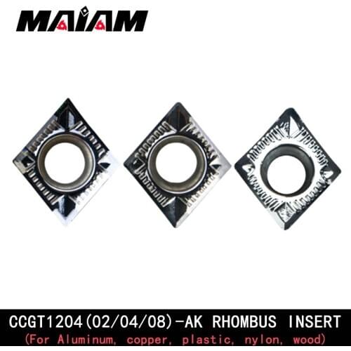 CCGT Turning tool CCGT1204 CCGT120402 CCGT120404 CCGT120408 insert AK and SCLC tool rod for Aluminum copper plastic nylon wood