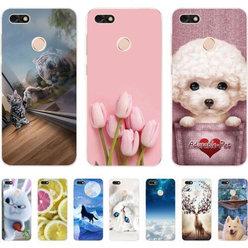 For Huawei Y6 Pro 2017 P9 Lite Mini Case Soft Silicone Phone Cover for Huawei Nova Lite 2017 Case Back SLA-L22 360 Bumper Case
