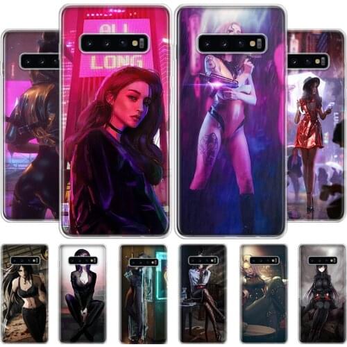 Cool cartoon girl animation trend Phone Case For Samsung Galaxy S20 S10 S21 Ultra Note 10 20 S9 S8 S7 FE Plus Lite Cover Soft Si