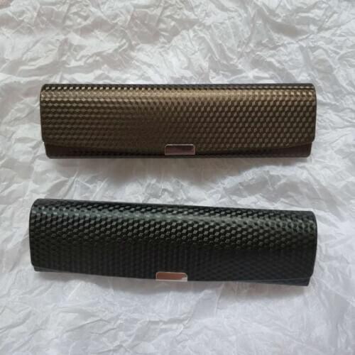 Business retro leather glasses case mens portable glasses storage box sunglasses case small glasses reading glasses case women