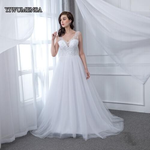 H271 Puffy Tulle Crysals Beading Beach Wedding Dresses 2021 Custom Made Sexy Backless Bridal Gowns Robe De Mariee White Gowns