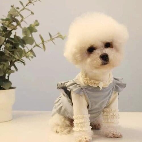 Cotton Dress Suit for Dogs Selvedge Dress Cats Dogs Sweatshirt Sleeveless Small Dogs Skirt For Girl Medium Dogs Clothing Summer
