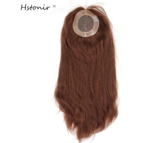 Hstonir Women Hair Top Piece Handtied Magic Closure Toupee Secret Crown Remy Hair Hairpiece TP09