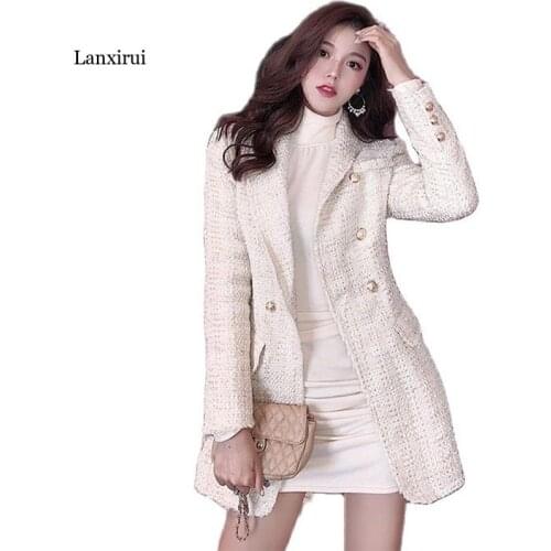 Lanxirui Women's Tweed Blazers