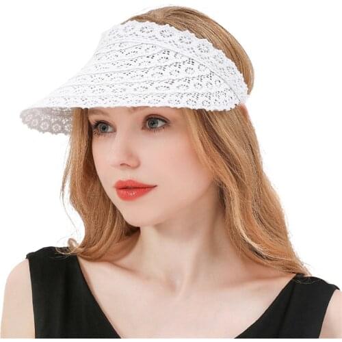 Summer Fashion Women Lace Sun Hat Loose Beach Beach Hat Uv Protection Hat Ladies Adjustable Lace Hat 5 Color