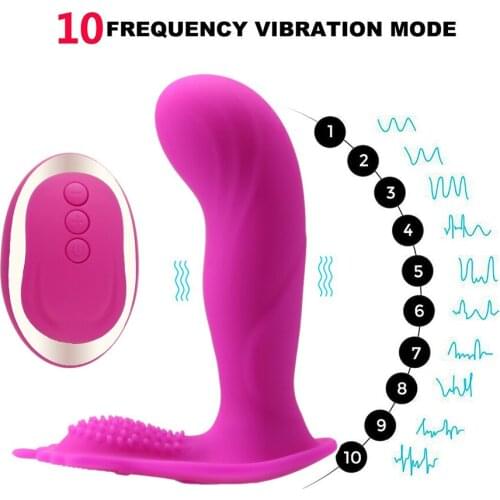 10 Mode Clitoris Stimulation Massager Wireless Remote Control Butterfly Invisible Wearable Vibration Panties for Female Game To