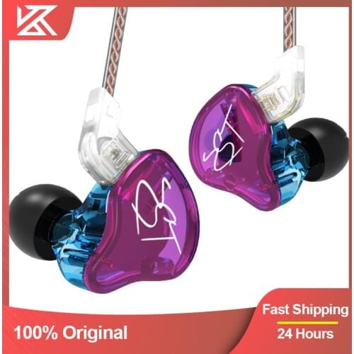 KZ ZST DD BA heavy bass earphone headset HiFi earphone iron 4 core control music movement exchange Bluetooth cable ZSN AS10 ES4