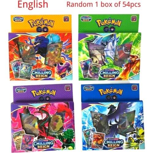 New Anime 54pcs/set Pokemon Cards TAKARA TOMY Toys Battle Game Snorlax Gengar Eevee Cartoon Kids Christmas Gifts