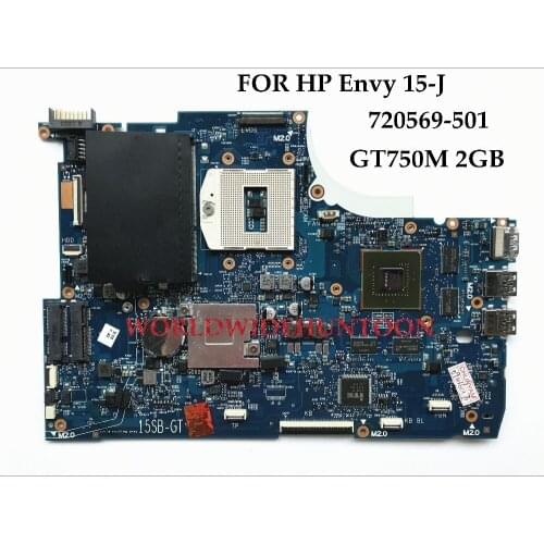 Wholesale High quality For HP Touchsmart Envy 15-J Laptop Motherboard 720569-501 PGA947 DDR3 HM87 GT750M 2GB 100% Fully Tested