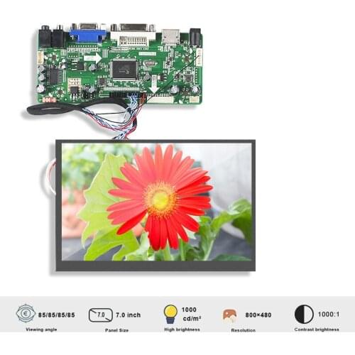Original 7 Inch LVDS LCD screen HSD070JDW6-A00 Resolution 800*480 Brightness 1000 Contrast 1000:1
