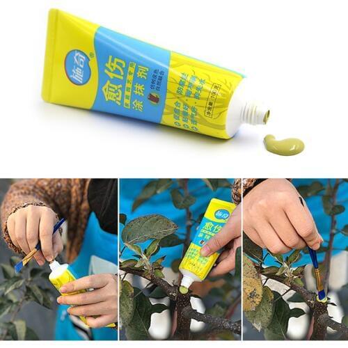 100g Tree Wound Bonsai Cut Paste Smear Agent Pruning Compound Sealer with Brush Garden Supplies Use To Seal Wounds And Grafts 1
