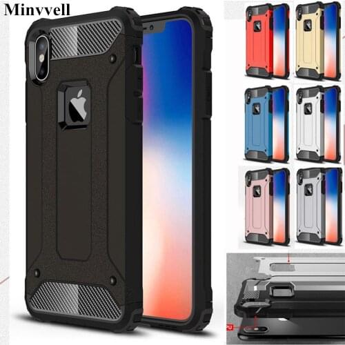 Strong Hybrid Tough Shockproof Armor Phone Back Case for iPhone Xr 5S SE 6S Plus 8 7 Xs MAX Hard Rugged Impact Cover Funda