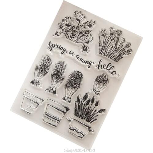 Spring Transparent Clear Silicone Stamp For DIY Scrapbooking Photo Album Decor D22 20 Dropship