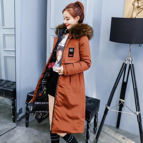 2018 Polyester Zipper Slim Standard Full Zippers Direct Selling Rushed Autumn And Winter Cotton Woman Long Clothes Fund
