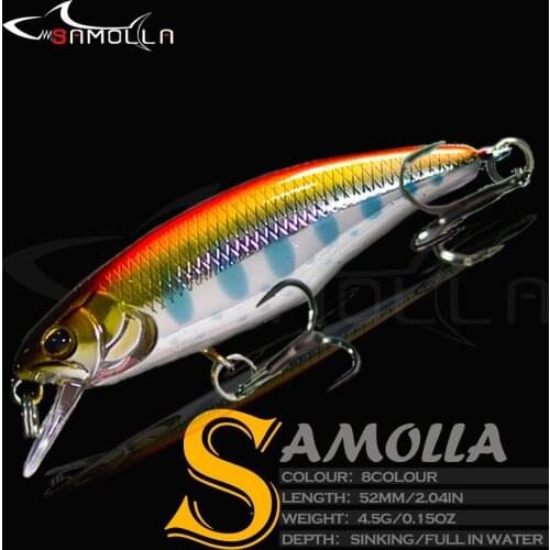 Fishing Tackle Lure Crankbait Mino Rock Sinking Bait Weights 4.5g Pesca Wobblers For Pike Fish Lures Isca Artificial Baits Goods