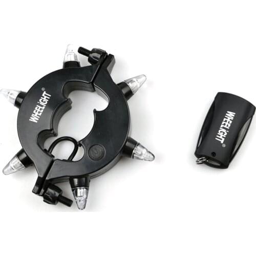 Outdoor Bicycle Hub Light Waterproof Rear Light With Remote Control 3 Flash Modes Finding Bike Function Warning Lamp