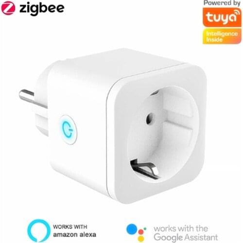 Tuya Smart Plug EU 16A Power Monitor Timer Socket Smart Home Wireless Compatible Alexa Google Home Assistant enchufe inteligente