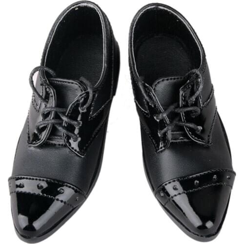 [wamami] 13# 1/4 MSD 1/3 SD DZ AOD BJD Dollfie Synthetic Black Lace-Up Shoes