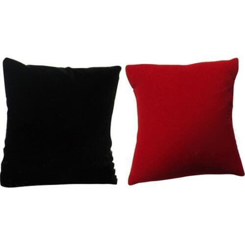 10Pcs Superior Velvet Bracelet Display Pillow Ankle Holder Watch Organizer Jewelry Display Stand Black and Red Colors
