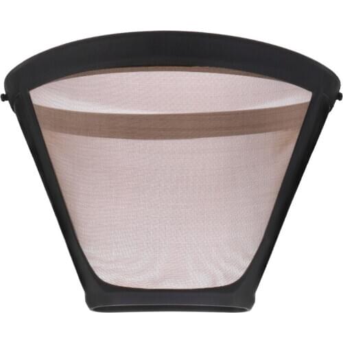 2020 New Stainless Steel Cone Shaped Permanent Coffee Filter Handles Washable Cafe Tools