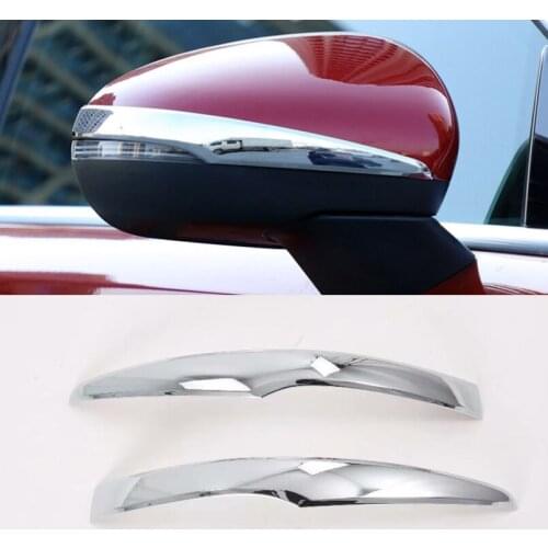 ABS Auto Car Accessories Rear view Rearview Mirror Decoration Stripe Cover Trim Trims 2PCS for Mercedes-Benz A-Class W177 2019