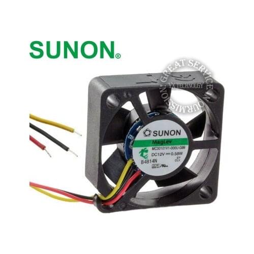 For SUNON MC30101V1-000U-G99 12VDC 30mm 0.58W cooling FAN AXIAL 30X10MM 12VDC WIRE