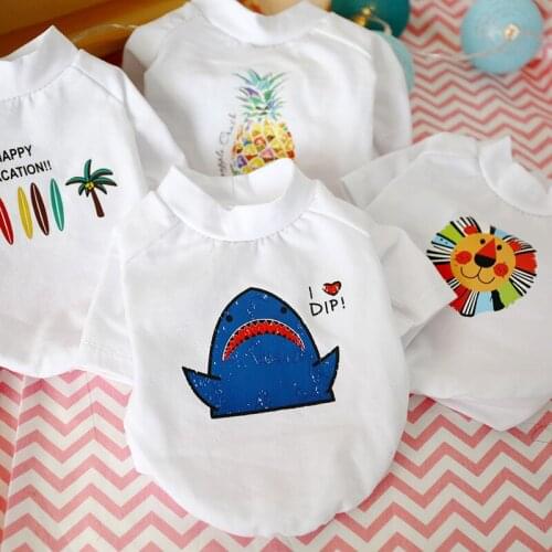 Fashion Pet Clothes Small Dog Puppy Shirts Cat Spring and Summer Thin T Shirt Dog Clothes T Shirt Para Perro