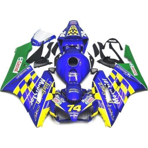 Dor-Blue black Motorcycle Fairings For CBR1000RR CBR1000 CBR 1000 RR 2004 2005 ABS Plastic Injection Fairing Bodywork Kit