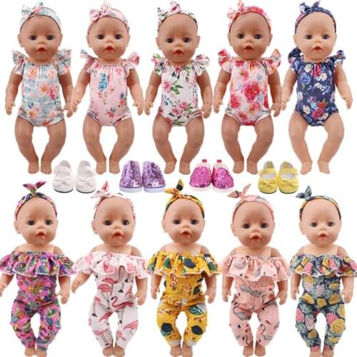 Doll Clothes Unicorn Swimsuits Fit 18 Inch American Of Girl`s &Baby Born Doll 43cm Born Babies Doll Clothes，Toys For Girls