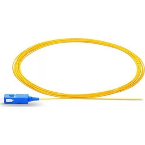 100PCS SC/ UPC Single mode fiber optic Pigtail 1M 9/125 Single Mode Optical fiber pigtail 0.9mm PVC Jacket